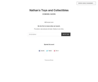 Nathanstoys.com(Nathan's Toys and Collectibles) Screenshot