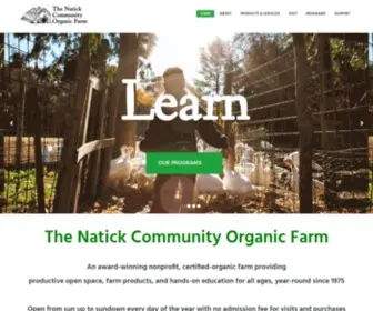 Natickfarm.org(The Natick Community Organic Farm) Screenshot