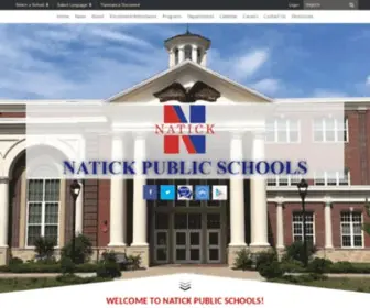 Natickps.org(Natick Public Schools) Screenshot