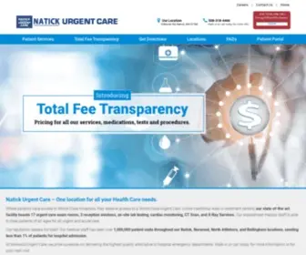 Natickurgentcare.com(Natick Urgent Care) Screenshot