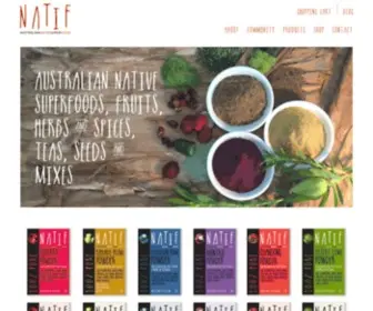 Natif.com.au(Natif Foods) Screenshot