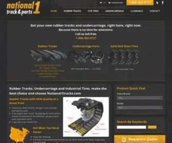 National1Tracks.com(Excavator Rubber Tracks) Screenshot