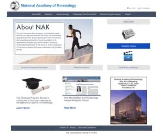 Nationalacademyofkinesiology.org(National Academy of Kinesiology) Screenshot