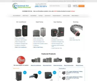 Nationalairwarehouse.com(Wholesale Air Conditioners) Screenshot