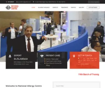 Nationalallergycentre.in(Allergy Centre) Screenshot