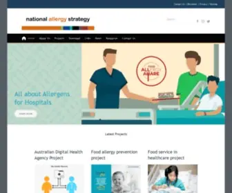 Nationalallergystrategy.org.au(The National Allergy Strategy mission) Screenshot