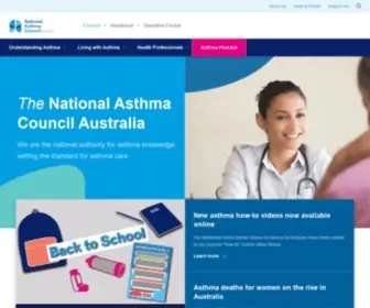 Nationalasthma.org.au(The National Asthma Council Australia) Screenshot