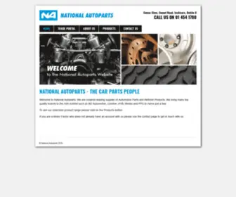 Nationalautoparts.ie(National Autoparts) Screenshot