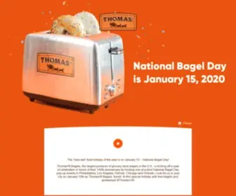 Nationalbagelday.com(National Bagel Day) Screenshot