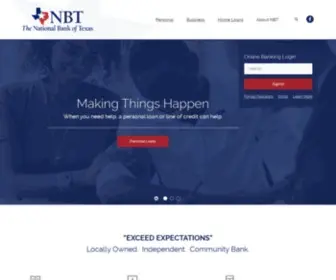 Nationalbanktexas.com(NBT Financial) Screenshot