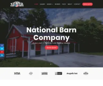 Nationalbarn.com(National Barn Company) Screenshot