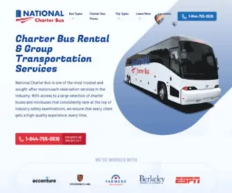 Nationalbuscharter.com(Charter Bus Rental & Event Transportation Services) Screenshot