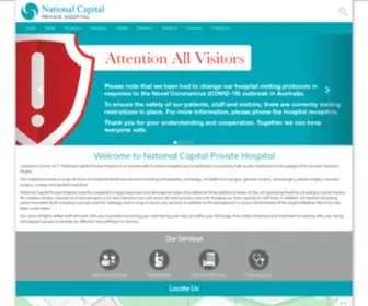 Nationalcapitalprivatehospital.com.au(National Capital Private Day Chemotherapy) Screenshot