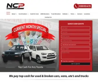 Nationalcarparts.co.nz(National Car Parts Ltd) Screenshot