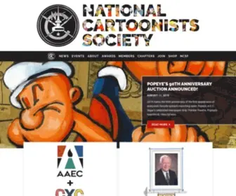 Nationalcartoonists.com(National Cartoonists Society) Screenshot