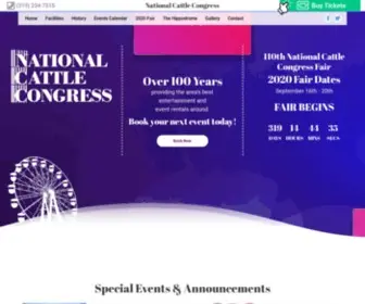 Nationalcattlecongress.com(The National Cattle Congress) Screenshot