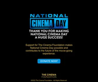 Nationalcinemaday.org(National Cinema Day) Screenshot