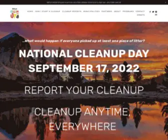 Nationalcleanupday.org(National Clean Up Day) Screenshot