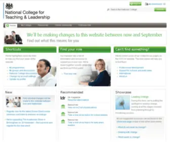 Nationalcollege.org.uk(Nationalcollege) Screenshot