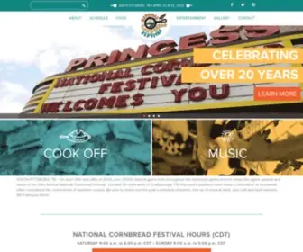 Nationalcornbread.com(The National Cornbread Festival) Screenshot