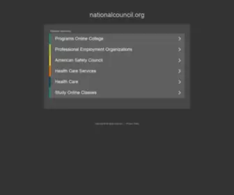 Nationalcouncil.org(The Leading National Council Site on the Net) Screenshot