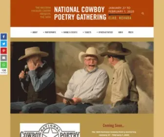 Nationalcowboypoetrygathering.org(National Cowboy Poetry Gathering) Screenshot