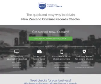 Nationalcrimecheck.nz(National Crime Check) Screenshot