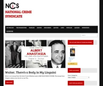Nationalcrimesyndicate.com(History of the Mafia) Screenshot