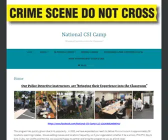 Nationalcsicamp.org(National CSI Camp) Screenshot