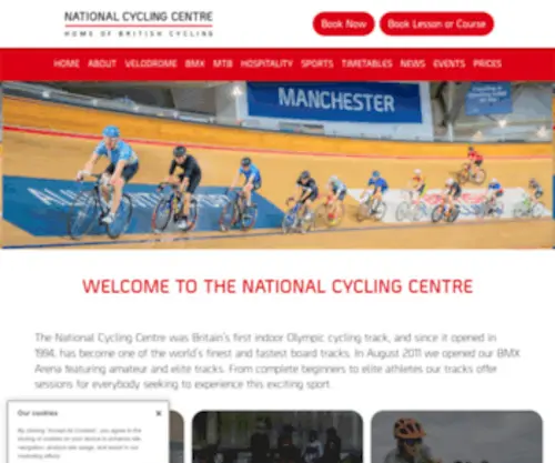 Nationalcyclingcentre.com(National Cycling Centre) Screenshot
