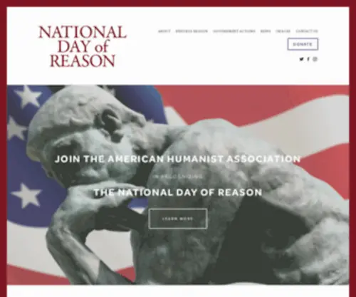 Nationaldayofreason.org(National Day of Reason) Screenshot