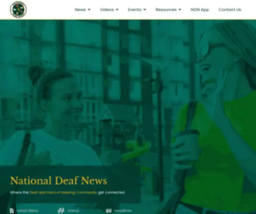 Nationaldeafnews.com(National Deaf News) Screenshot