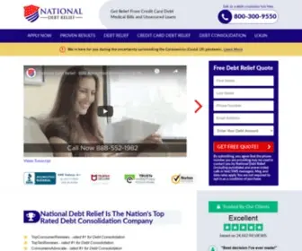 Nationaldebtrelief.com(Debt Relief & Consolidation Company) Screenshot