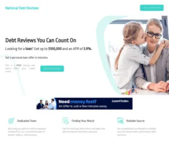 Nationaldebtreviews.com(Debt Reviews You Can Count On) Screenshot