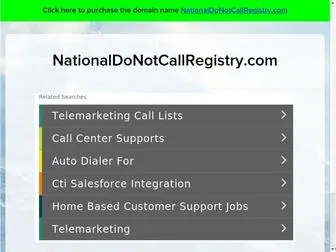 Nationaldonotcallregistry.com(NationalDoNotCallRegistry) Screenshot