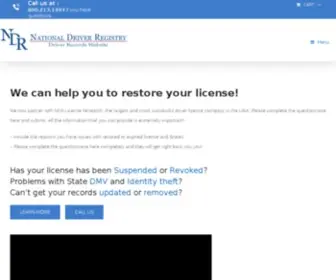 Nationaldriverregister.com(Nationaldriverregister) Screenshot