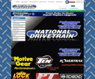 Nationaldrivetrain.com(Ring And Pinion Gears) Screenshot