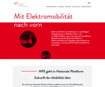 Nationale-Plattform-Elektromobilitaet.de Screenshot