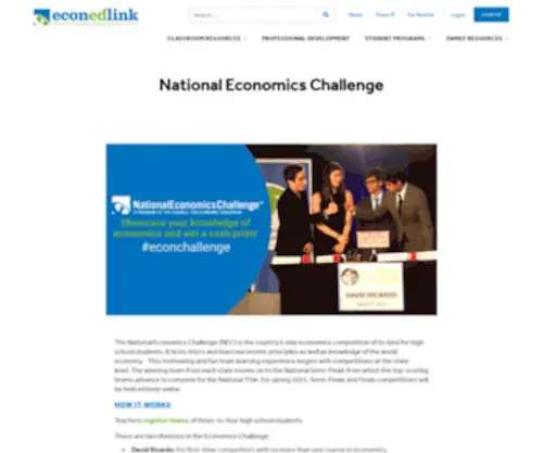 Nationaleconomicschallenge.org(Nationaleconomicschallenge) Screenshot