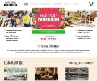 Nationaledinerbon.nl(Nationale Dinerbon) Screenshot