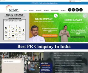 Nationalemc.org(Pr company in India) Screenshot