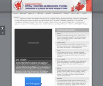 NationalethnicPress.com(National Ethnic Press and Media Council of Canada) Screenshot