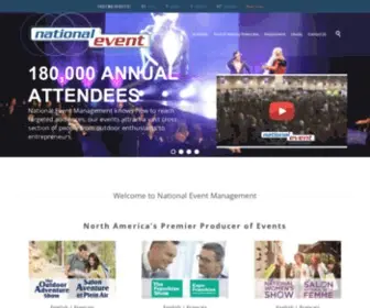Nationalevent.com(National Event Management) Screenshot