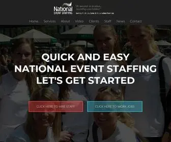 Nationaleventstaffing.com(USA & Canada) Screenshot
