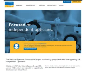 Nationaleyecare.co.uk(The largest purchasing group dedicated to supporting UK independent Opticians) Screenshot