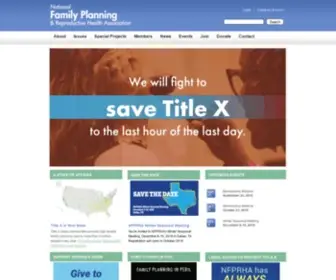 Nationalfamilyplanning.org(National Family Planning & Reproductive Health Association) Screenshot