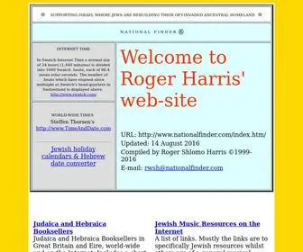 Nationalfinder.com(Roger Harris' web) Screenshot