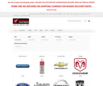 Nationalfleetparts.com(Home page) Screenshot