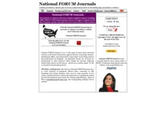 Nationalforum.com(National Forum Journals National Forum Journals National Forum Journals National Forum Journals) Screenshot