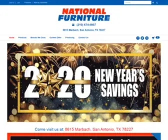 Nationalfurnituresa.com(San Antonio TX Furniture Store) Screenshot